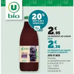 Super U U - jus bio offre