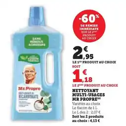 Super U Mr propre - nettoyant multi-usages offre