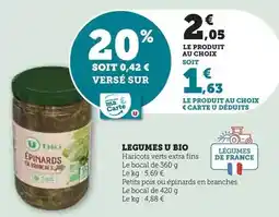Hyper U U bio - legumes offre