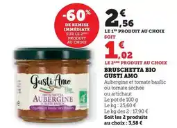 Hyper U Gusti amo - bruschetta bio offre