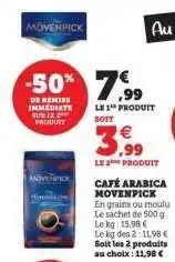 Hyper U CAFÉ ARABICA MOVENPICK offre