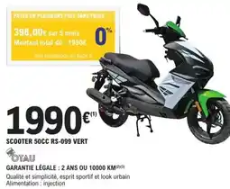 E.Leclerc L'Auto Total - scooter 50cc rs-099 vert offre