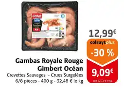 Colruyt GIMBERT OCÉAN Gambas royale rouge offre