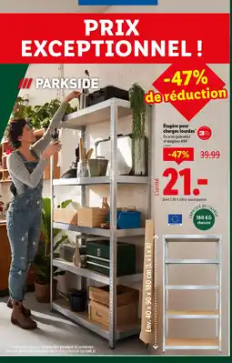 Lidl PARKSIDE Étagère pour charges lourdes offre
