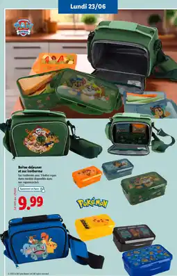 Lidl Boîtes déjeuner et sac isotherme offre