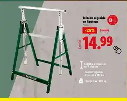 Lidl Tréteau réglable en hauteur offre
