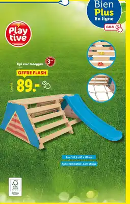 Lidl Tipi avec toboggan offre