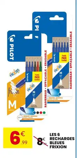 Stokomani Les 6 recharges bleues frixion offre