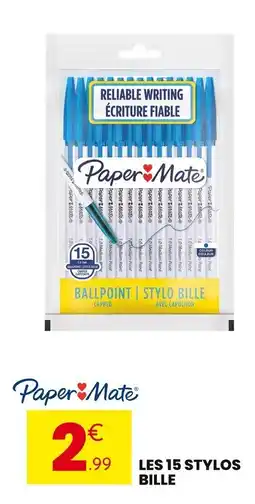 Stokomani Les 15 stylos bille offre