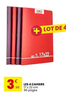 Stokomani Les 4 cahiers offre