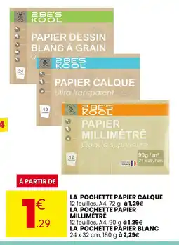 Stokomani La pochette papier calque offre