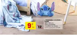 Stokomani L'ensemble coussin + plaid offre