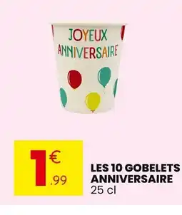 Stokomani Les 10 gobelets anniversaire offre