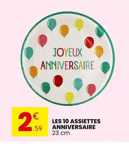 Stokomani Les 10 assiettes anniversaire offre