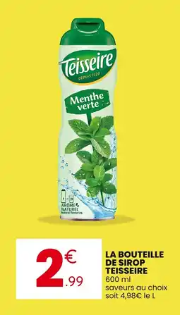Stokomani TEISSEIRE La bouteille de sirop offre
