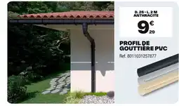 Brico Dépôt Profil de gouttière pvc offre