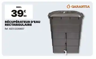 Brico Dépôt Récupérateur d'eau rectangulaire offre
