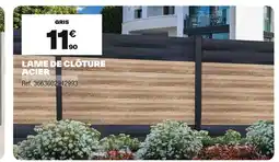 Brico Dépôt Lame de clôture acier offre