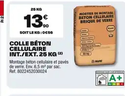Brico Dépôt Colle béton cellulaire offre