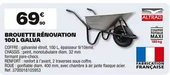 Brico Dépôt Brouette rénovation offre