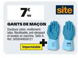 Brico Dépôt Gants de maçon offre