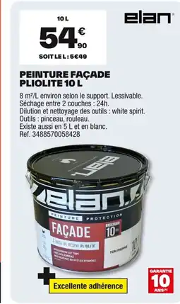 Brico Dépôt Peinture façade pliolite offre