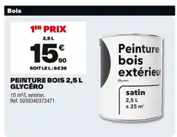 Brico Dépôt Peinture bois glycero offre