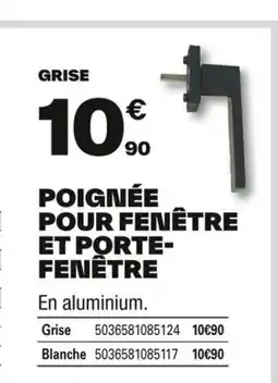 Brico Dépôt Poignée pour fenêtre et porte- fenêtre offre