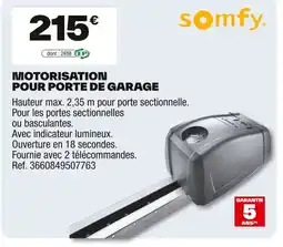Brico Dépôt Motorisation pour porte de garage offre