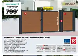 Brico Dépôt Portail aluminium et composite delfis offre