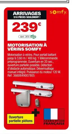 Brico Dépôt Motorisation à vérins somfy offre
