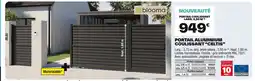 Brico Dépôt Portail aluminium coulissant celtis offre