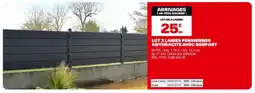 Brico Dépôt Lot 3 lames persiennes anthracite avec renfort offre