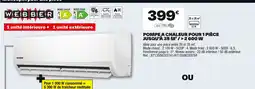 Brico Dépôt Pompe a chaleur pour 1 pièce jusqu'à 35 m²/> 2600 w offre