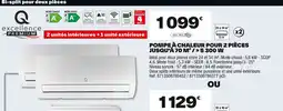 Brico Dépôt Pompe à chaleur pour 2 pièces jusqu'à offre