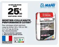 Brico Dépôt MAPEI Mortier-colle haute performance c2tes1 offre