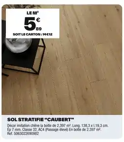 Brico Dépôt Sol stratifie caubert offre