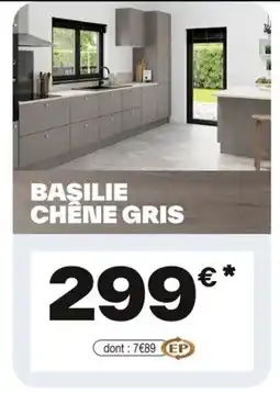 Brico Dépôt Basilie chêne gris offre