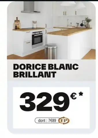 Brico Dépôt Dorice blanc brillant offre