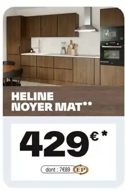 Brico Dépôt Heline noyer mat offre