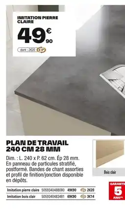Brico Dépôt Plan de travail offre