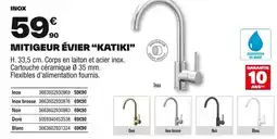 Brico Dépôt Mitigeur évier katiki offre