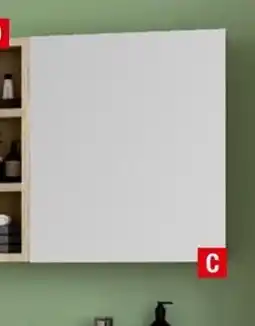 Brico Dépôt Armoire murale miroir decor bois clair offre
