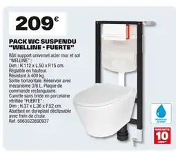 Brico Dépôt Pack wc suspendu welline fuerte offre