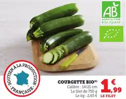 Maximarché Courgette bio offre