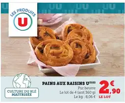 Maximarché Pains aux raisins u offre
