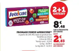 Maximarché APERICUBE Fromage fondu offre