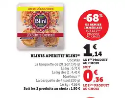 Maximarché BLINI Blinis aperitif offre