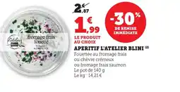 Maximarché BLINI Apeitif l'atelier offre