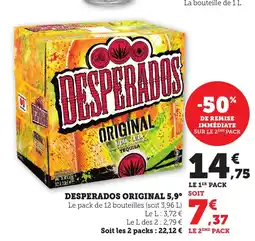 Maximarché DESPERADOS Original 5,9° offre